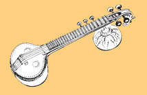 Veena line drawing